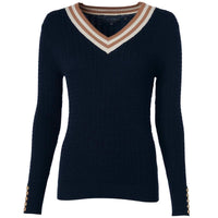 Ink Navy Holland Cooper Womens Zoe V-Neck Knitted Jumper