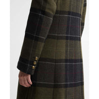 Barbour Womens Cottesmore Checked Wool Coat