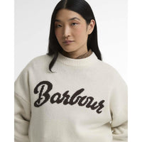 ECRU Barbour Womens Ivybridge Knitted Jumper  LOGO