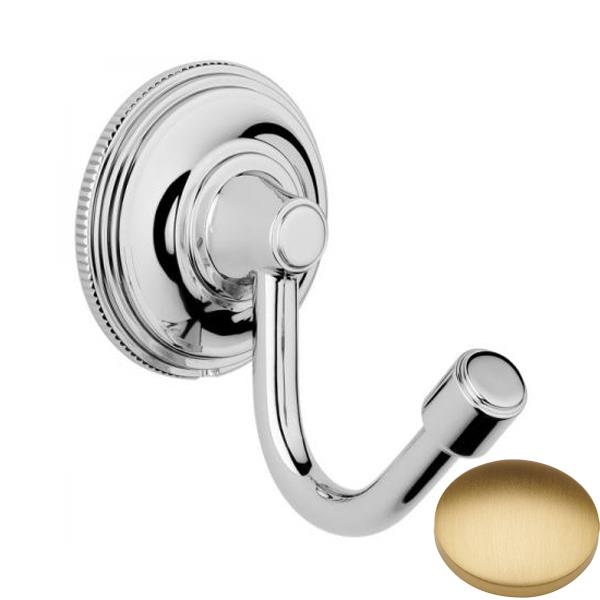 Brushed Gold Matt Samuel Heath Style Moderne Single Robe Hook N6648