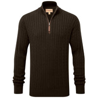 Schoffel Calton Cotton Cashmere Cable 1/4 Zip Jumper