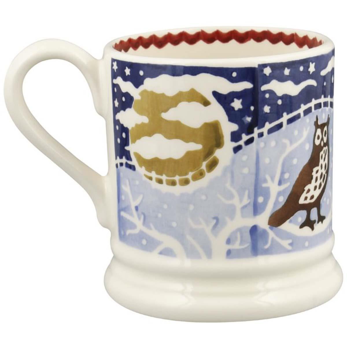 Emma Bridgewater Christmas Icons Owl Half Pint Mug