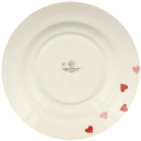 Emma Bridgewater Pink Hearts 10 1/2 Inch Plate BACK