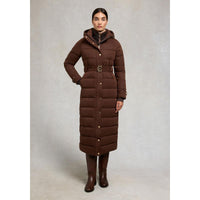 Walnut Holland Cooper Womens Arosa Luxe Longline Coat On model