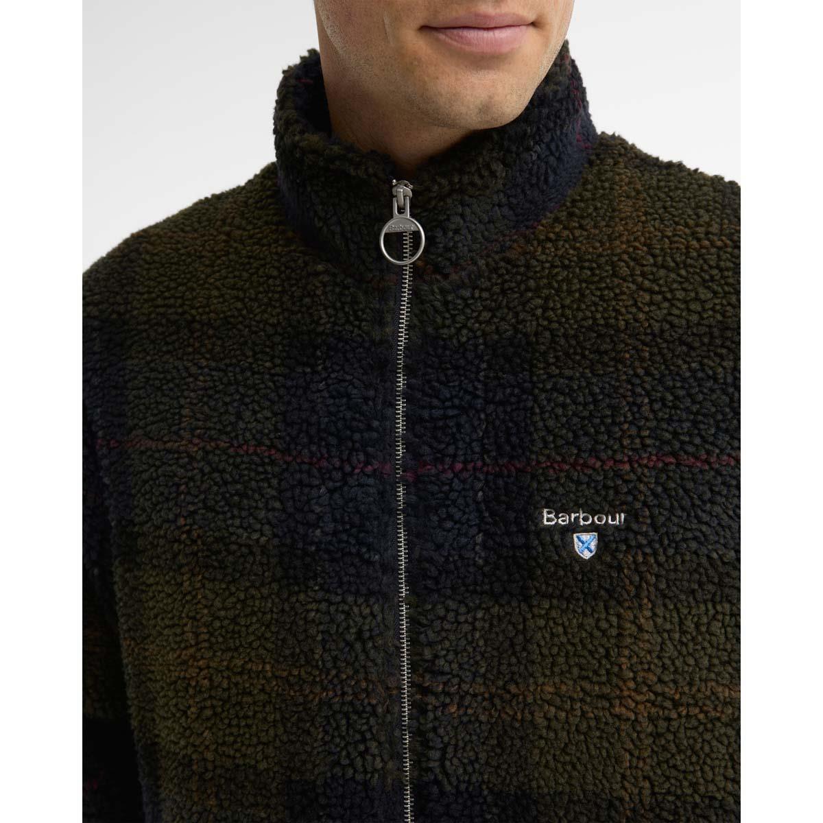 Barbour Mens Tartan Fleece Zip Through Sweatshirt
