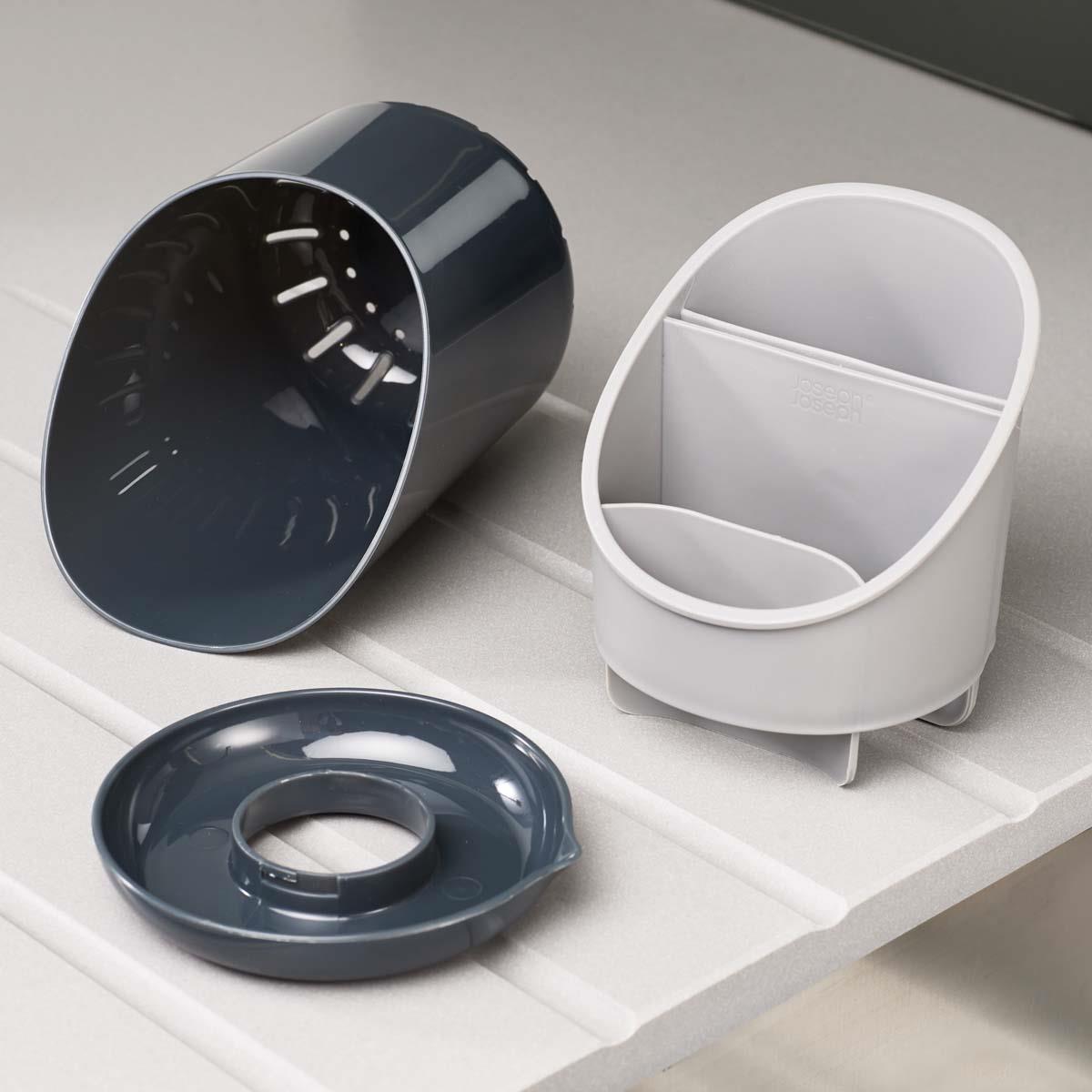 Dark Grey/Grey Joseph Joseph Dock Cutlery Drainer tiers