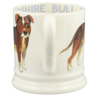 Emma Bridgewater Dogs Staffordshire Bull Terrier Half Pint Mug Handle View
