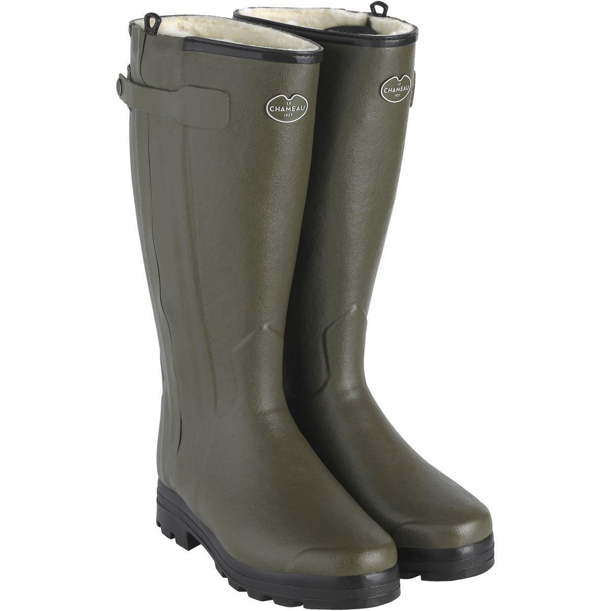 Le Chameau Mens Chasseur Wool Lined Wellington Boots