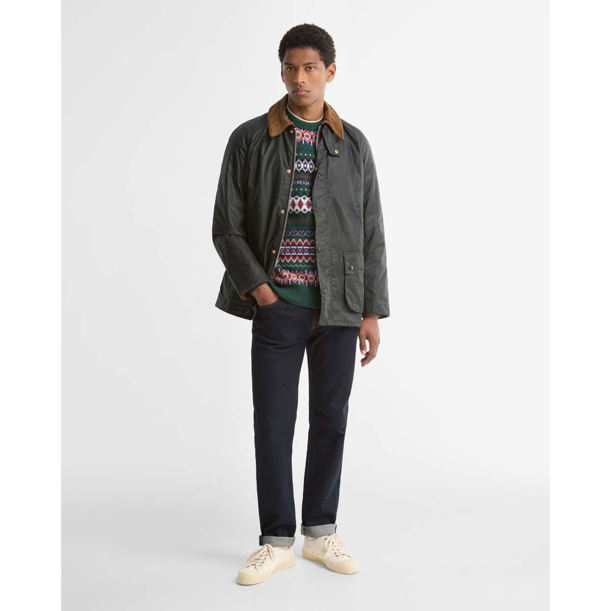 Barbour Mens Festive Ashby Wax Jacket