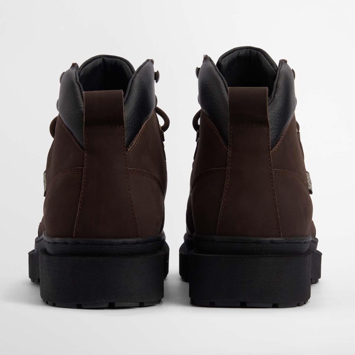 Brown Nubuck Barbour Mens Sidwood Hiking Boot back