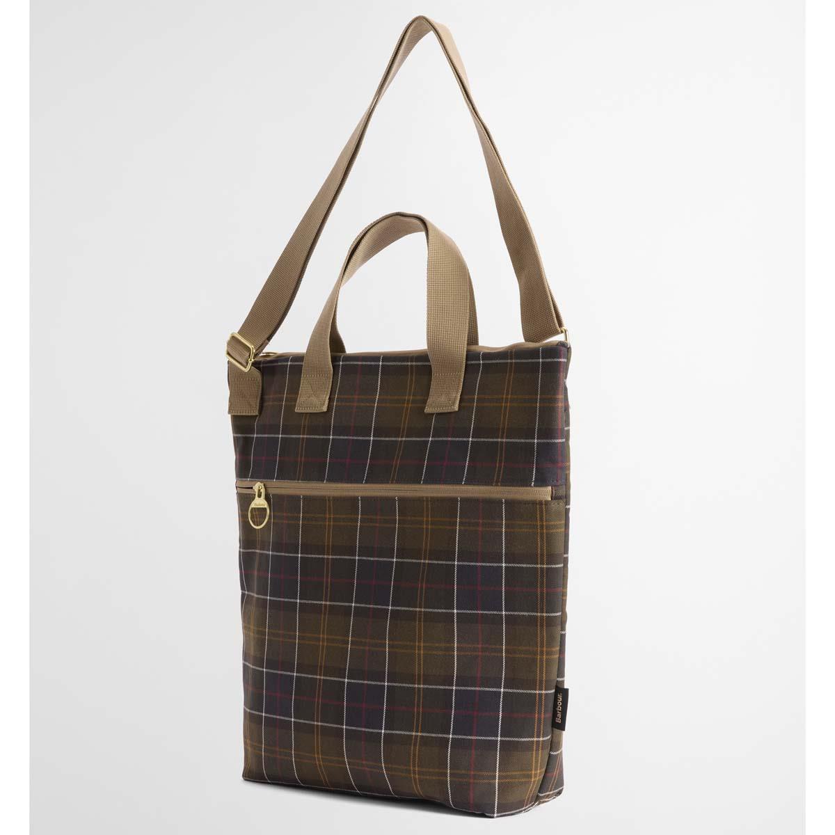 Classic Tartan Barbour Transport Tote Bag side