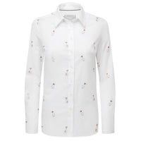 Jack Russel Print Schoffel Womens Norfolk Shirt
