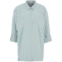 White/Kelly Green Barbour Womens Nicola Shirt