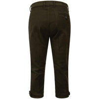 Olive Green Hoggs Of Fife Mens Durness Moleskin Breek back