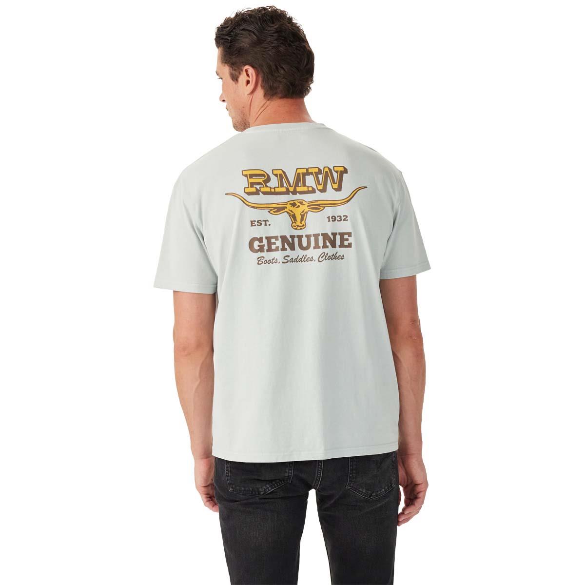 Salt R.M. Williams Mens Louth T-Shirt model back