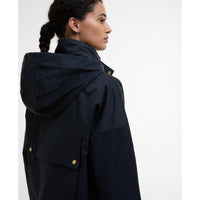 Dark Navy Barbour Womens Cecile Showerproof Jacket Side