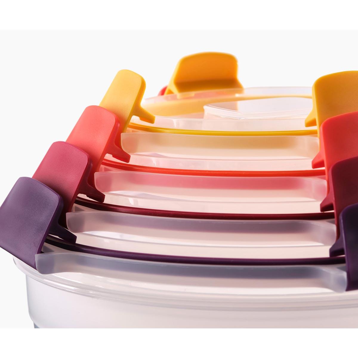 Joseph Joseph Nest Lock Round 4-piece Food Container Set Nested