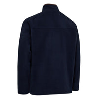 Dark Blue Deerhunter Mens Cumbria Fleece Jacket Back