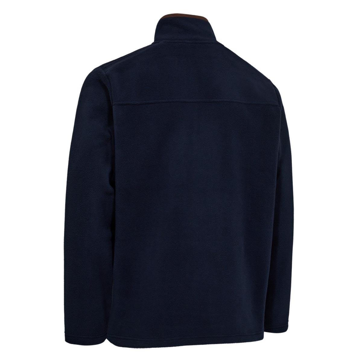 Dark Blue Deerhunter Mens Cumbria Fleece Jacket Back