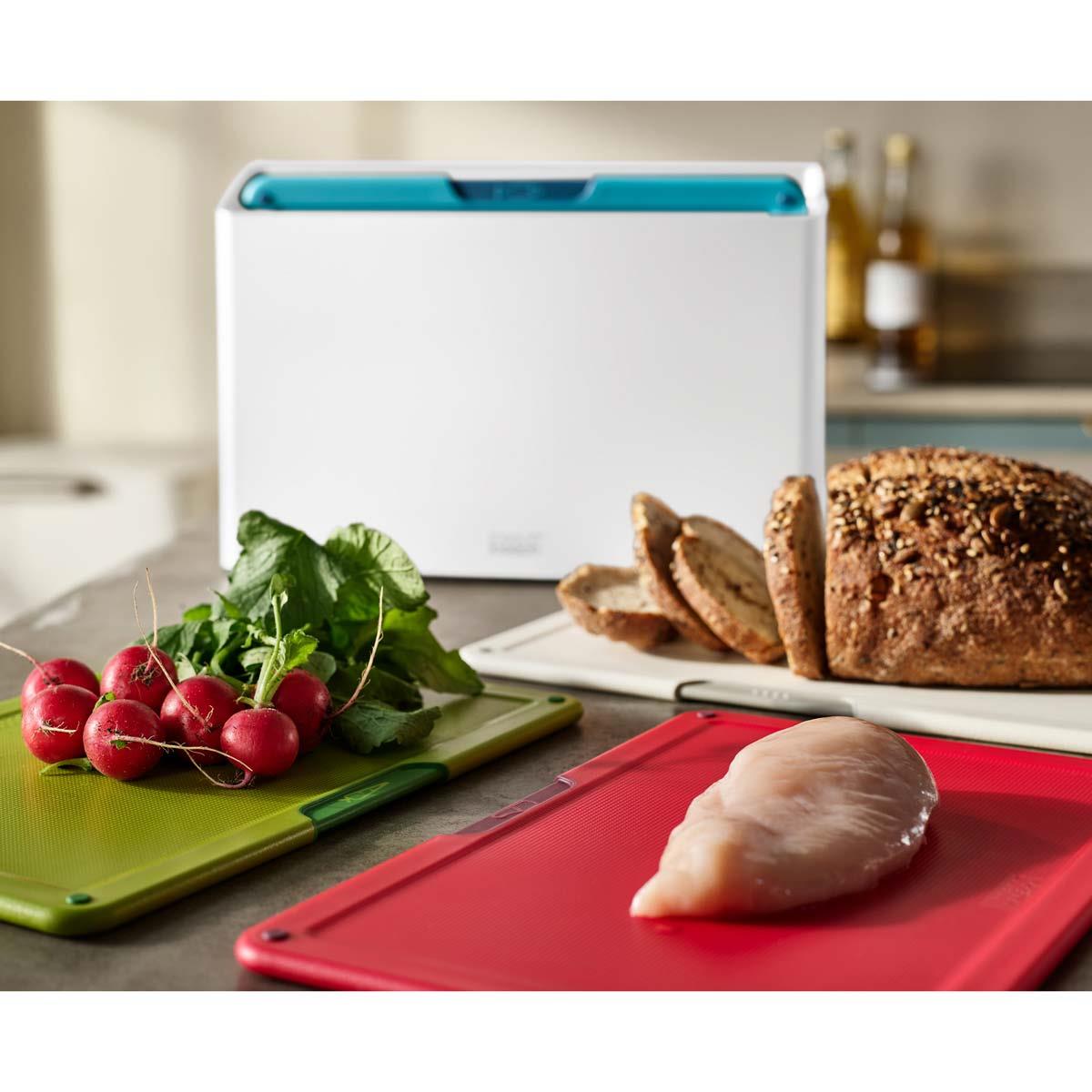 Joseph Joseph Folio Icon 4-piece White Chopping Board Set Regular In Use