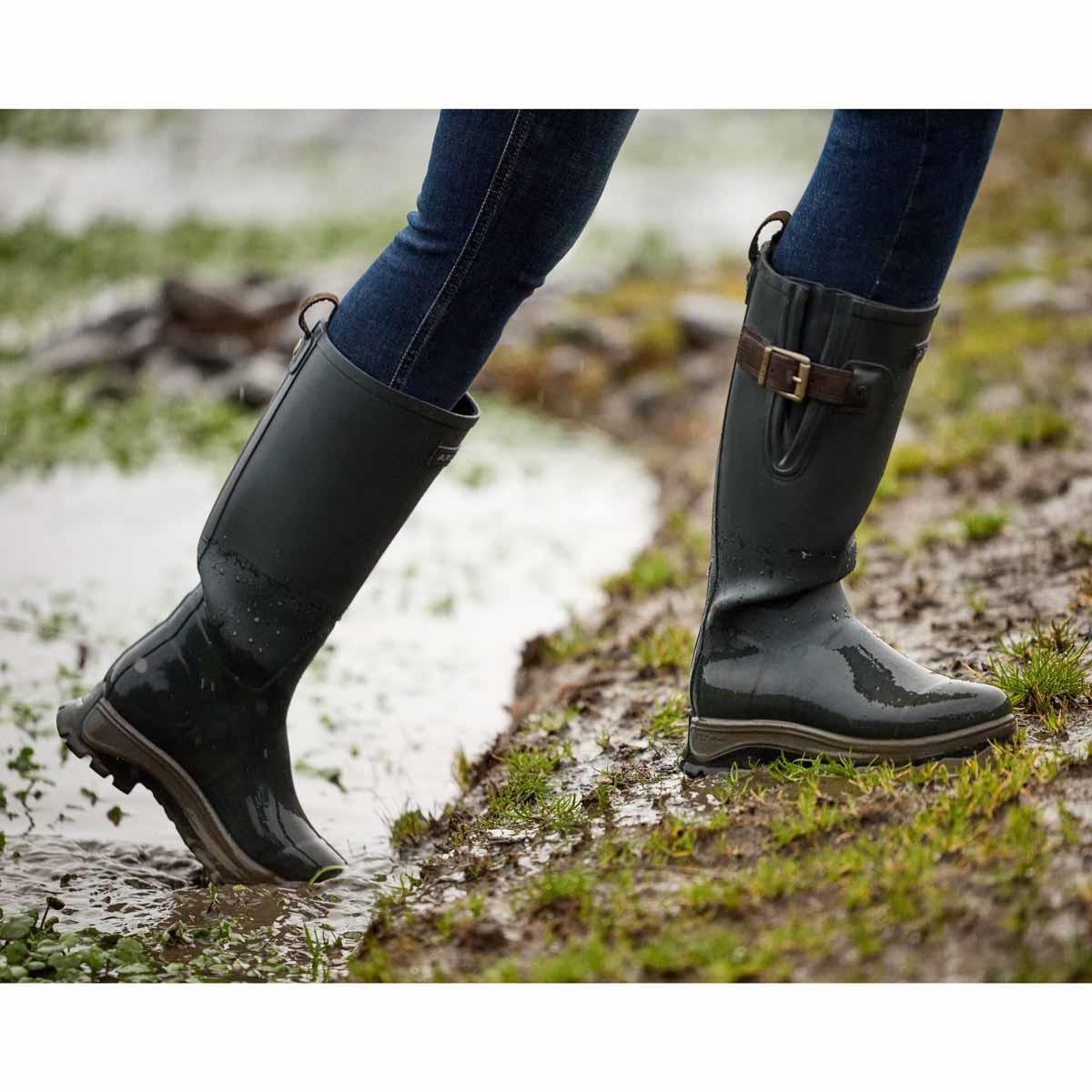 Deep Navy Ariat Womens Woodstock Wellington Boots Lifestyle
