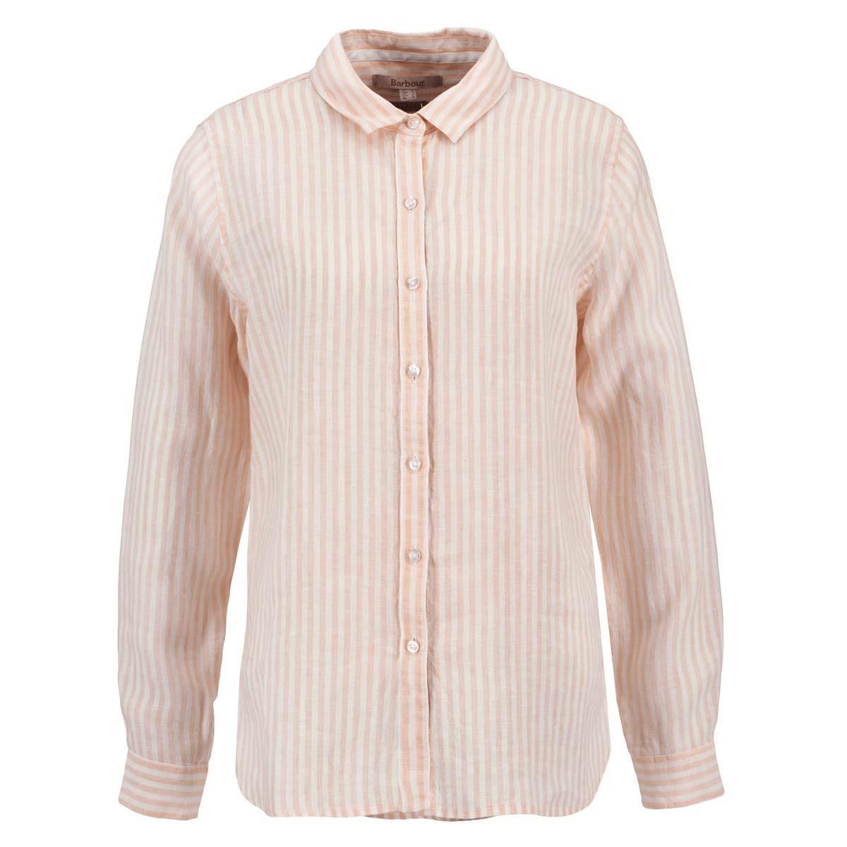 Pink Stripe Barbour Womens Marine Shirt