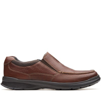 Tobacco Leather Clarks Mens Cotrell Free Shoe Side