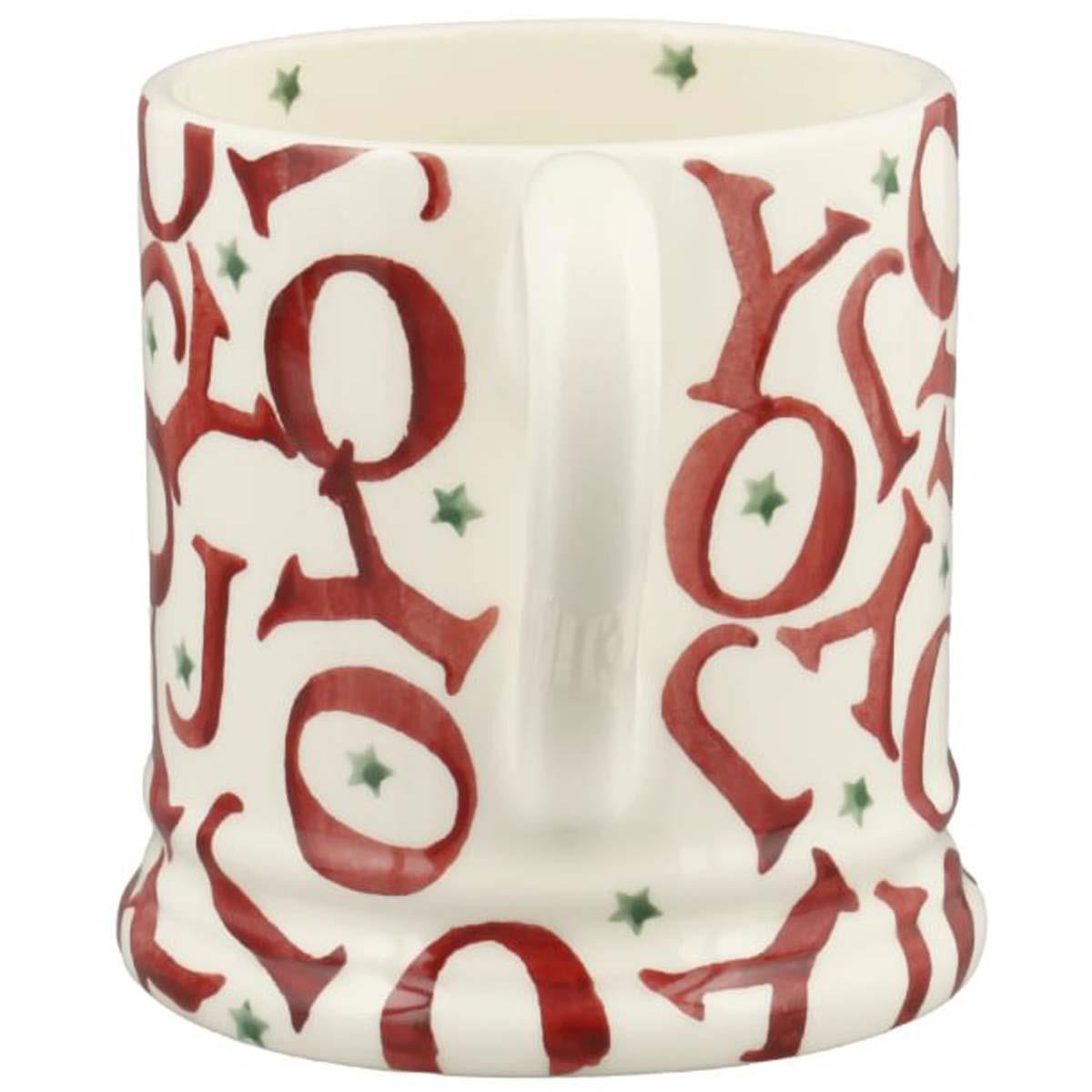 Emma Bridgewater Christmas Red Joy Half Pint Mug