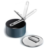 15cm Joseph Joseph Space Folding Handle Ceramic Non-stick Saucepan With Lid