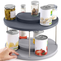 Grey Joseph Joseph CupboardStore 2-tier Rotating Organiser USE
