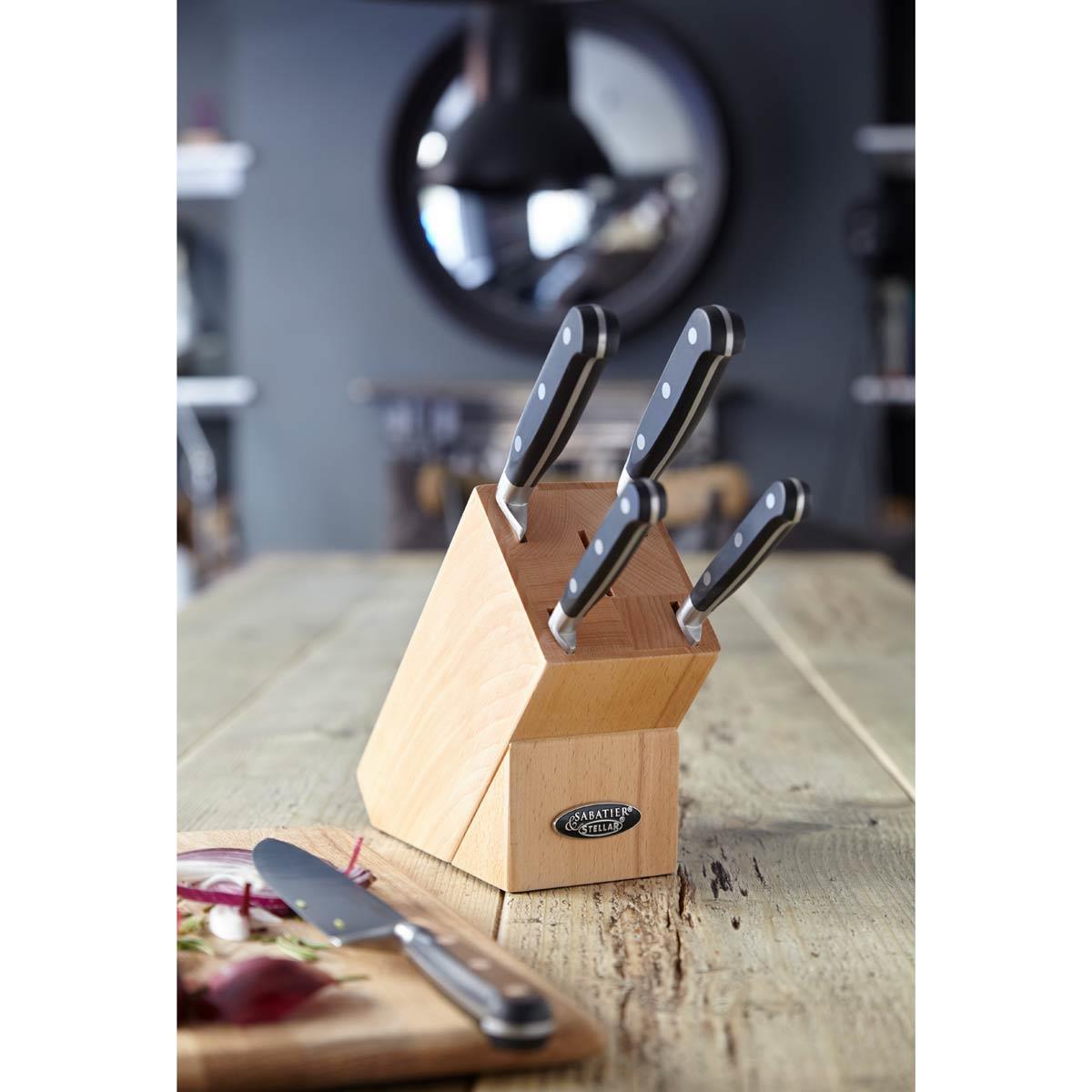 Stellar Sabatier IS 5 Piece Knife Block Set