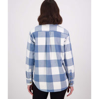 Oceanview/White Swanndri Womens Rapaki Shacket Back