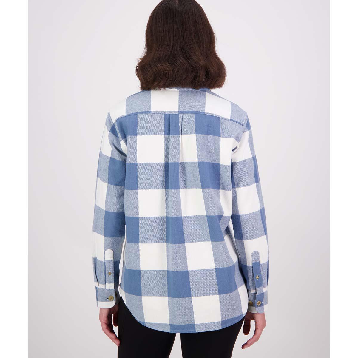 Oceanview/White Swanndri Womens Rapaki Shacket Back