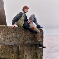 Olive/Dark Brown Barbour Mens Hadston Chukka Boot LS3