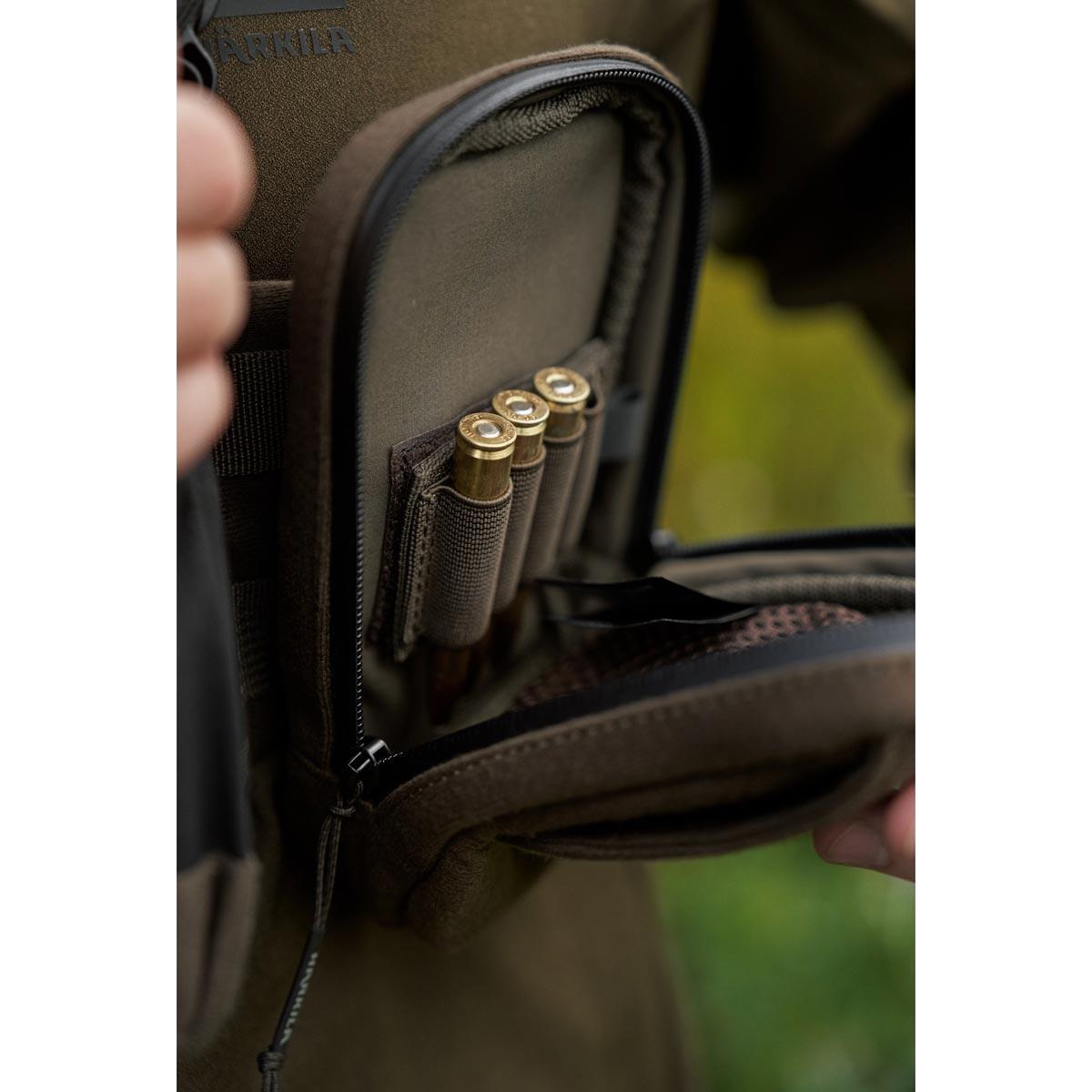 Dark Willow Green Harkila Utility Pouch Interior