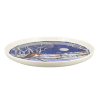 Emma Bridgewater Midnight Robin Flat Serving Plate side