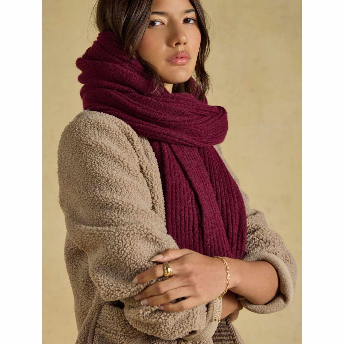 Joules Womens Fine Knit Scarf