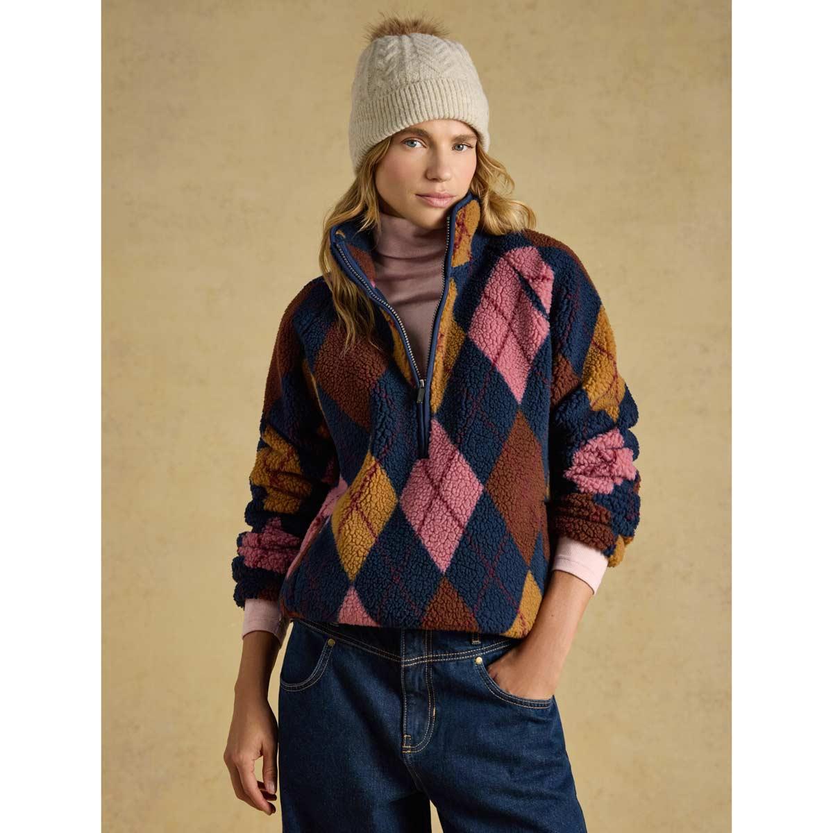 Joules Womens Cable Bobble Hat
