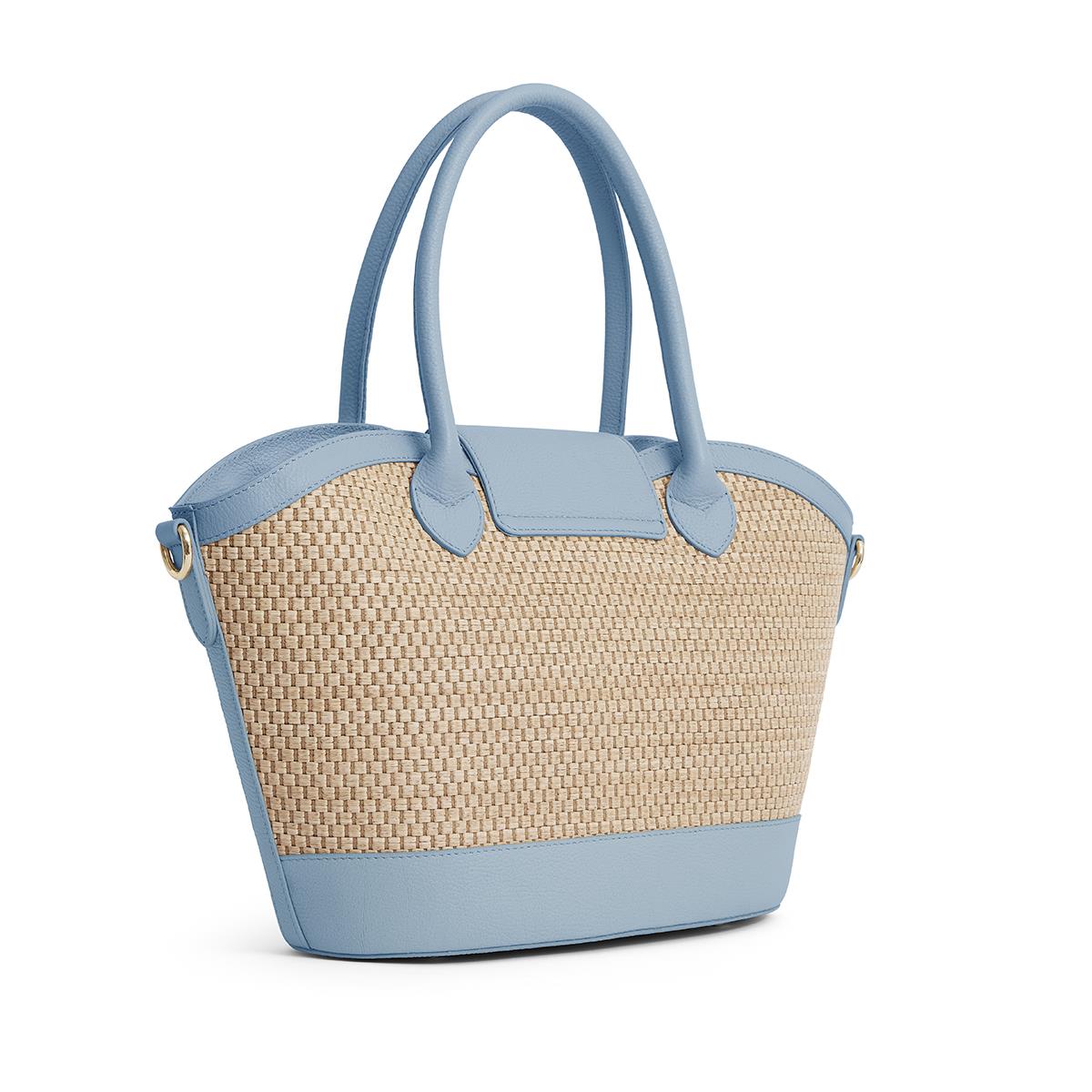 Fairfax & Favor Windsor Basket Bagsky blue back