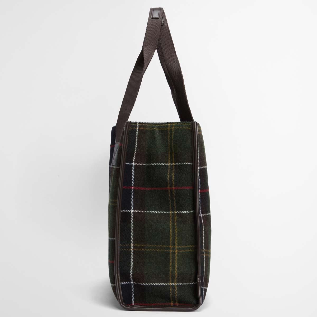 Classic Tartan Barbour Womens Turnberry Tartan Tote Bag Side