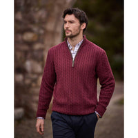 Schoffel Calton Cotton Cashmere Cable 1/4 Zip Jumper