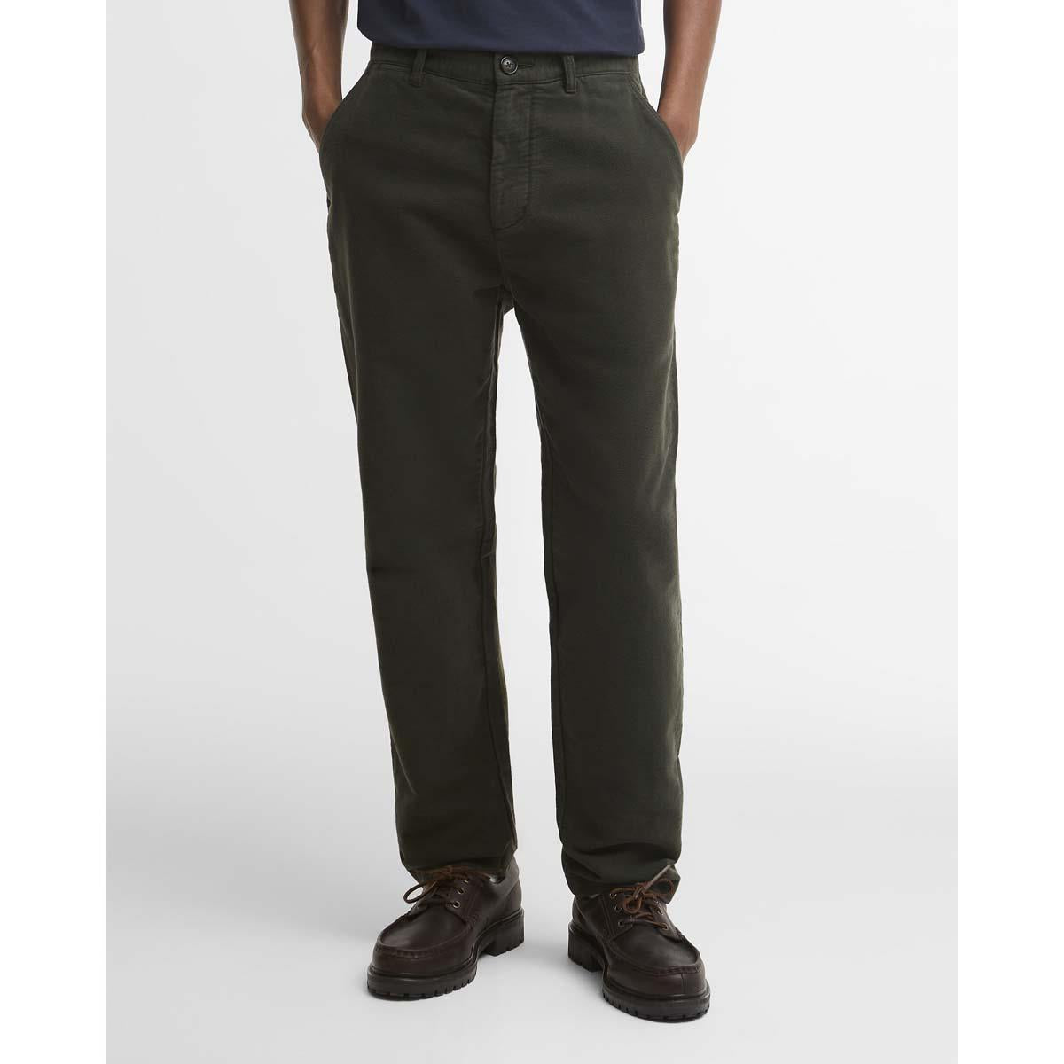 SAGE Barbour Mens Moleskin Tailored Fit Trouser FRONT