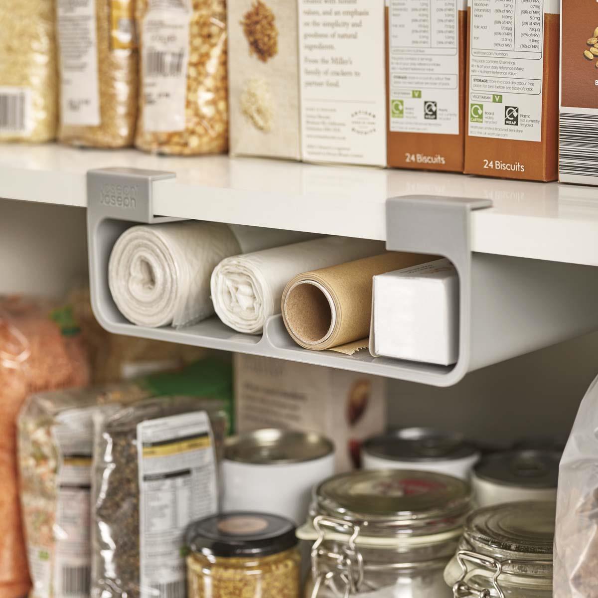 Grey Joseph Joseph CupboardStore Film, Foil and Bag Organiser LS4
