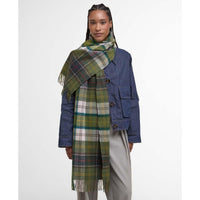 Classic/Ancient Barbour Womens Serena Tartan Scarf on model