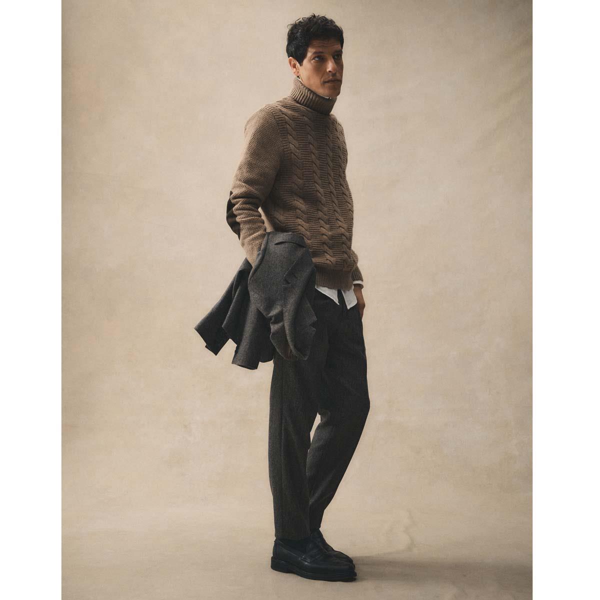 Barbour Mens Staplecross Rollneck Sweater