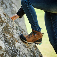 Distressed Brown Ariat Womens Skyline Mid Boots Lifestyle