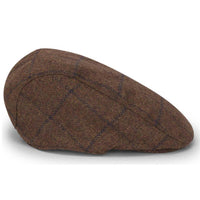 Hoggs Of Fife Mens Windowpane Waterproof Tweed Hat