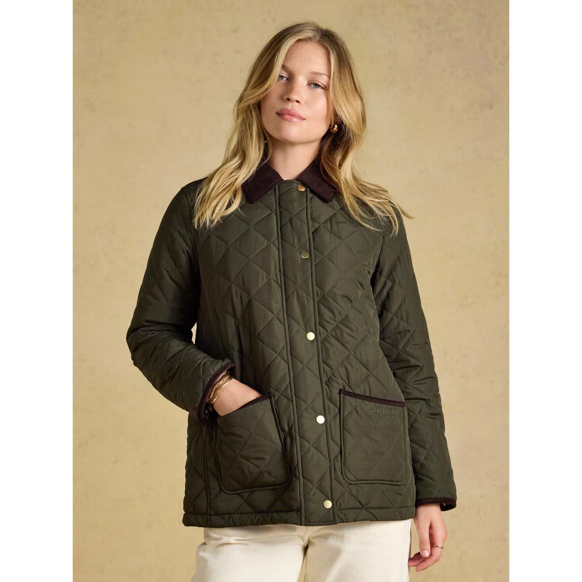 Joules Womens Highgrove Showerproof Quilted Jacket