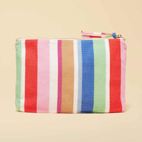 Multi Stripe Joules Carrywell Zipped Pouch Back