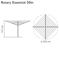 50m Brabantia Rotary Essential Diameter